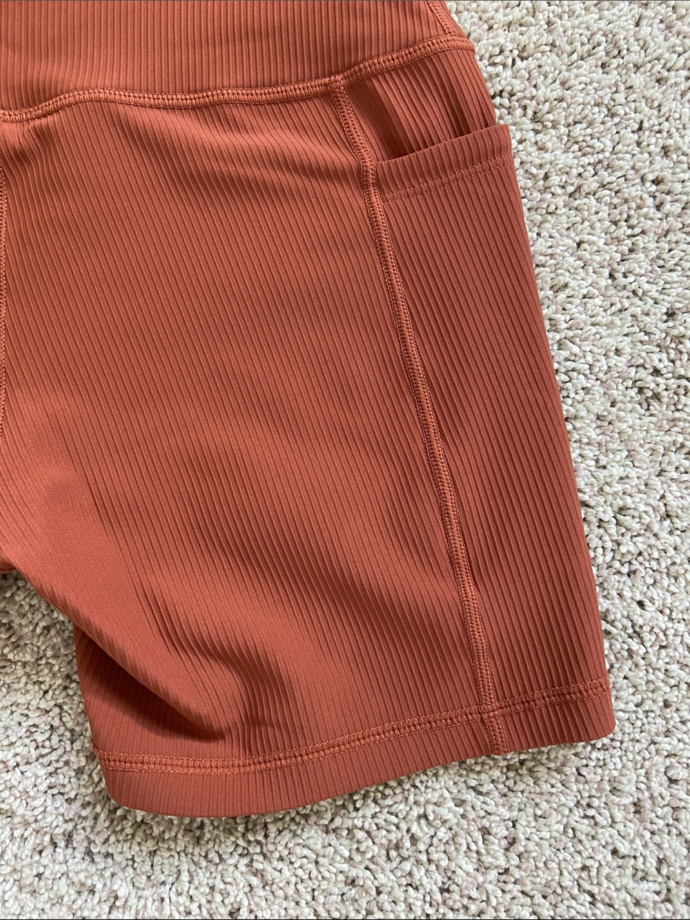 Active by Teal • Rust Ribbed Workout Set - Picture 15 of 16